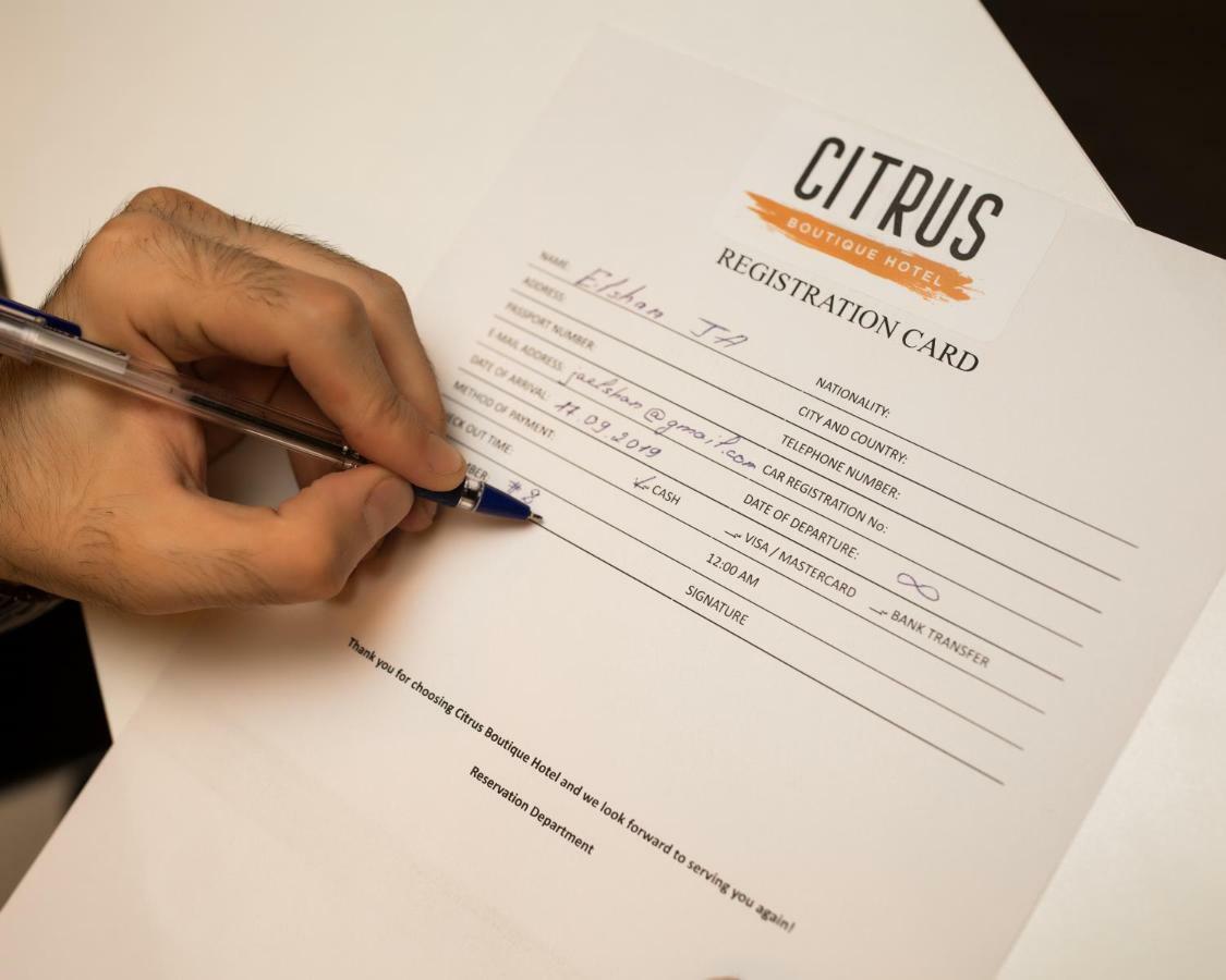 Citrus Boutique Hotel Baku Eksteriør bilde